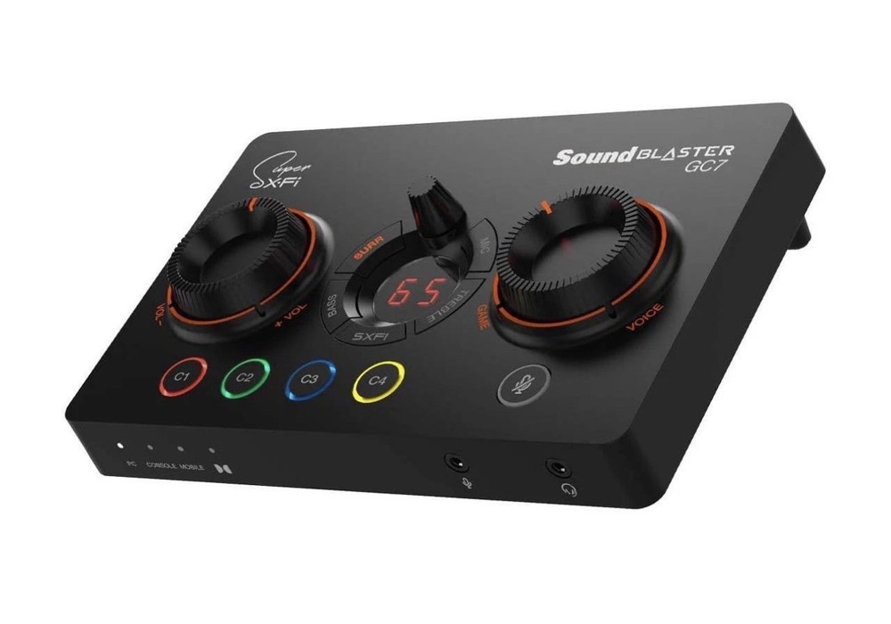 Creative Sound Blaster GC7 Game Streaming DAC Amp ft Programmable Buttons, Super