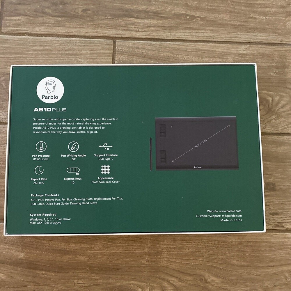 Parblo A610 Plus Graphic Drawing Tablet