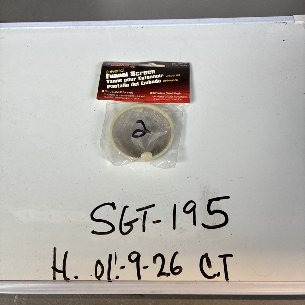 (1) NOS Replacement 2in Funnel Straining Screen