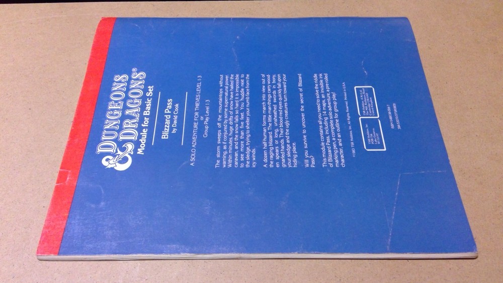 Dungeons & Dragons Module M1 Blizzard Pass 9067