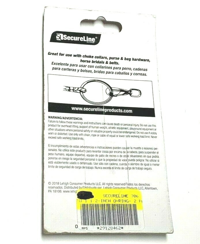 SecureLine 7065W 1 1/2-Inch O-Ring, 2 Pack