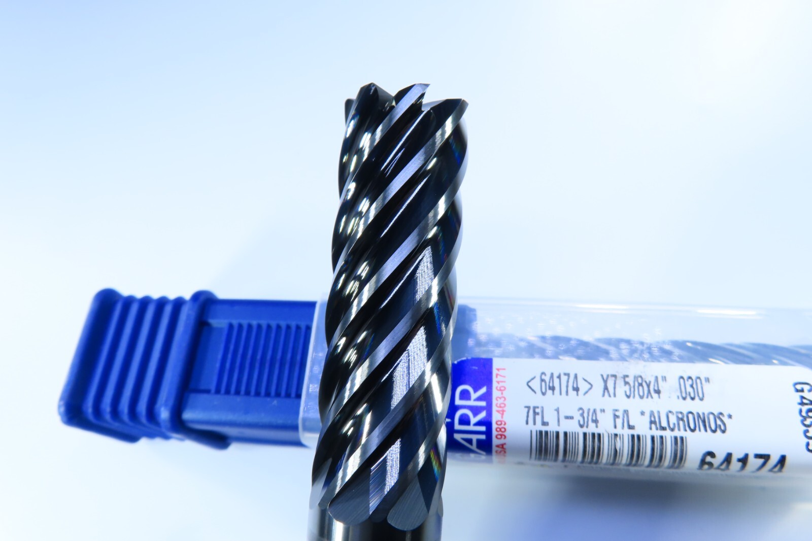 LOT ( 5 PCS ) NEW 5/8" GARR VX-7 SERIES 7 FLUTE ALCRONOS 64174 CARBIDE END MILL