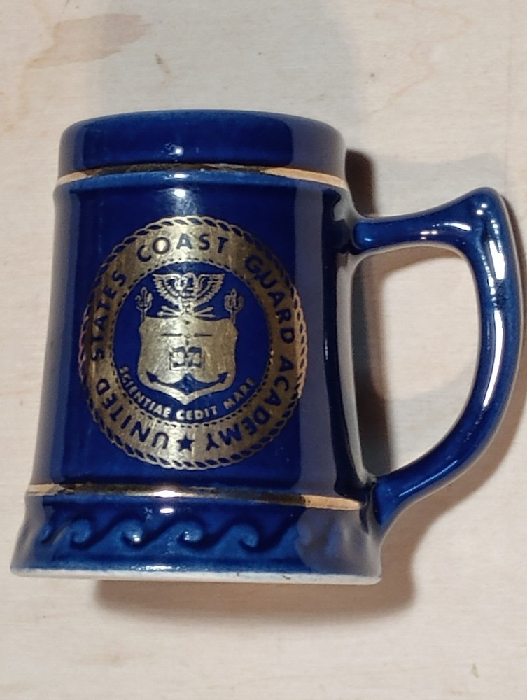 Miniature US Coast Guard Academy Commemorative Mug/Stein