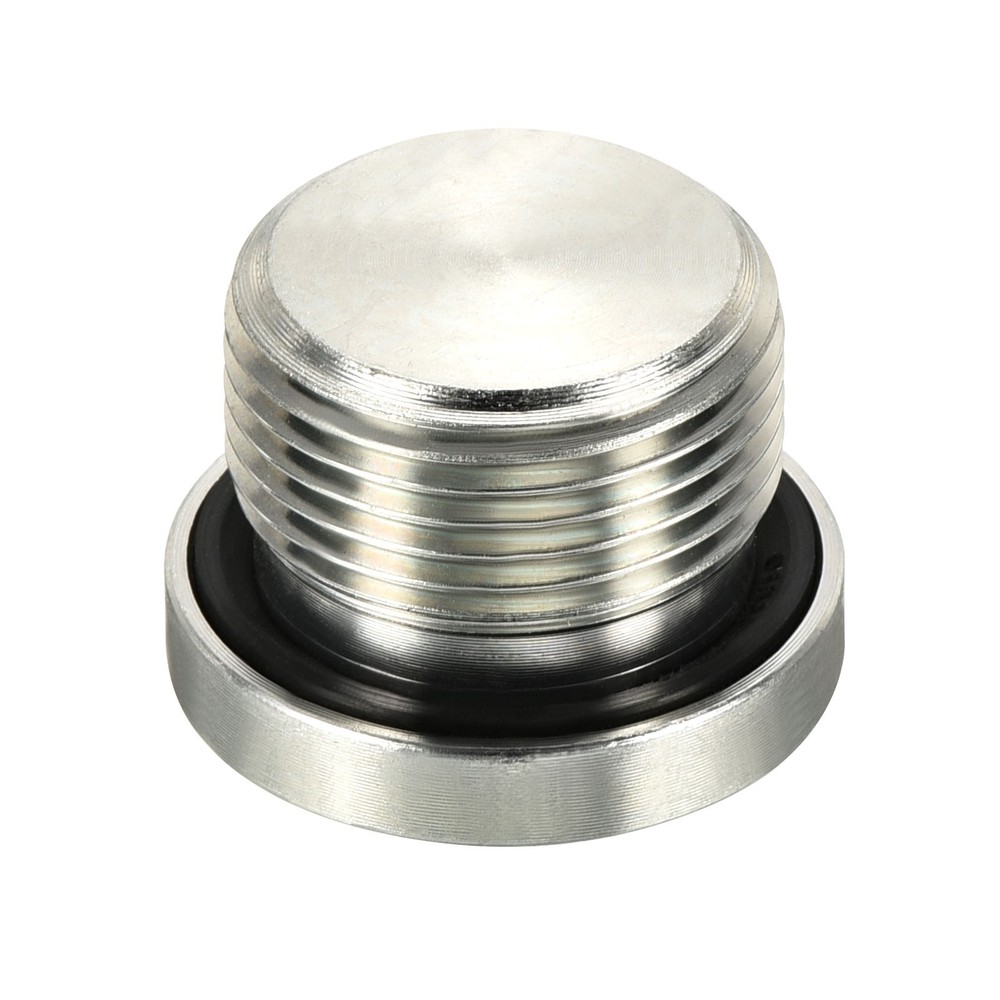 M22*1.5 Hex Head Pipe Fitting Plug, Male Thread 45# Steel Plug