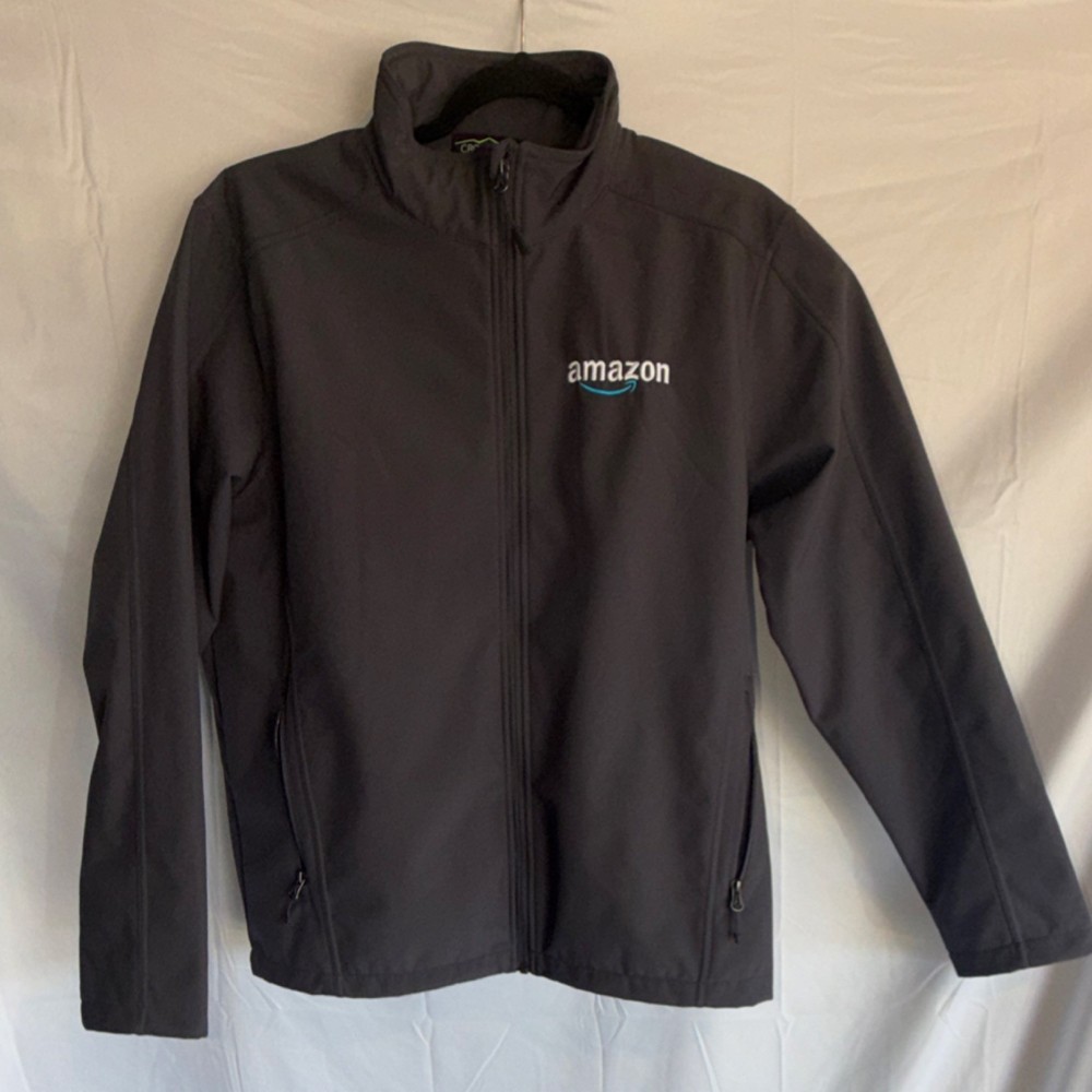 Crossland Amazon SWAG Black Polyester Delivery Jacket Size L Style