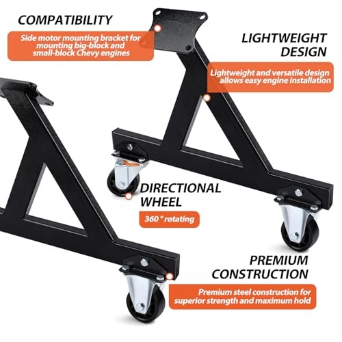 Engine Stand for LS Engines Cradle Compatible with V8 Engine 2 PCS LS Engine