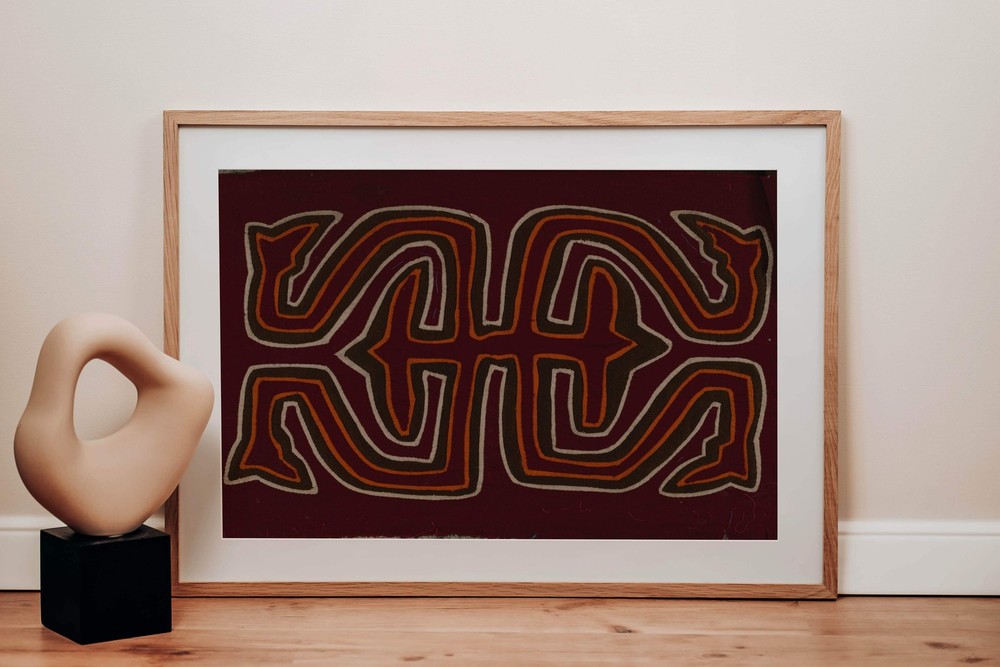 Maroon Classic Design Mola