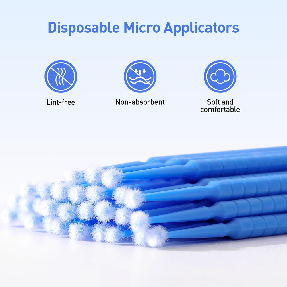 JMU 400Pcs Dental Micro Applicators Brushes Regular, Disposable Microswabs