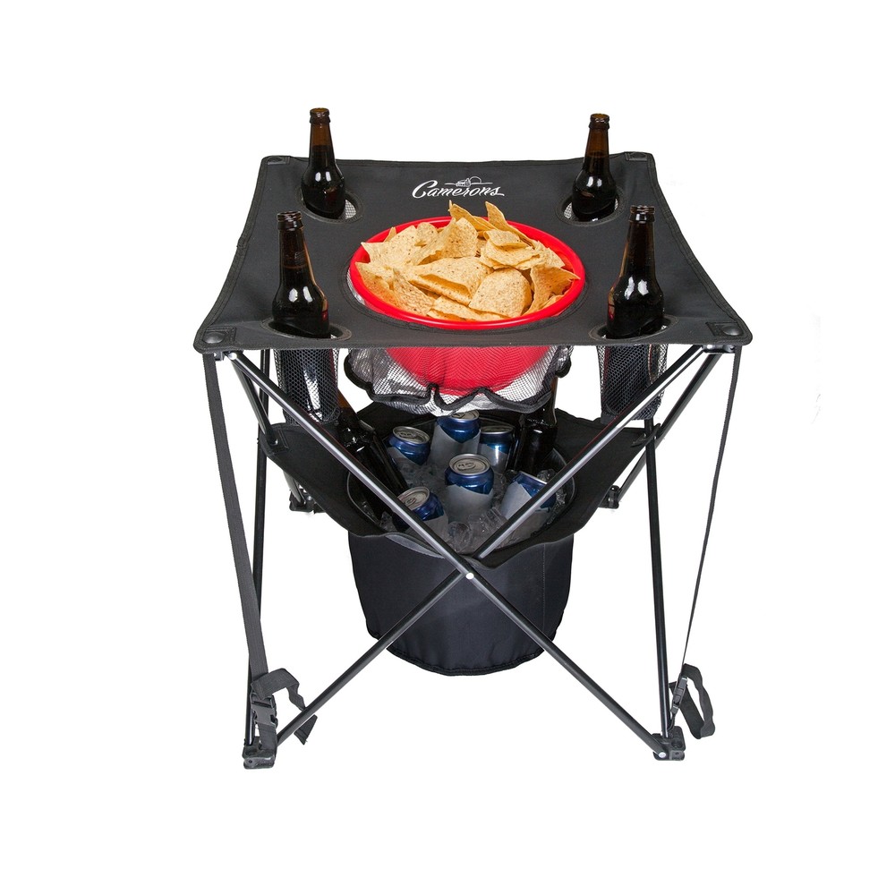 All-in-One Tailgating Table - Collapsible Folding Camping Table with Insulate...