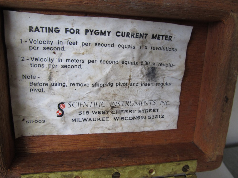 Vintage Scientific Instruments Pygmy Water Flow Current Meter