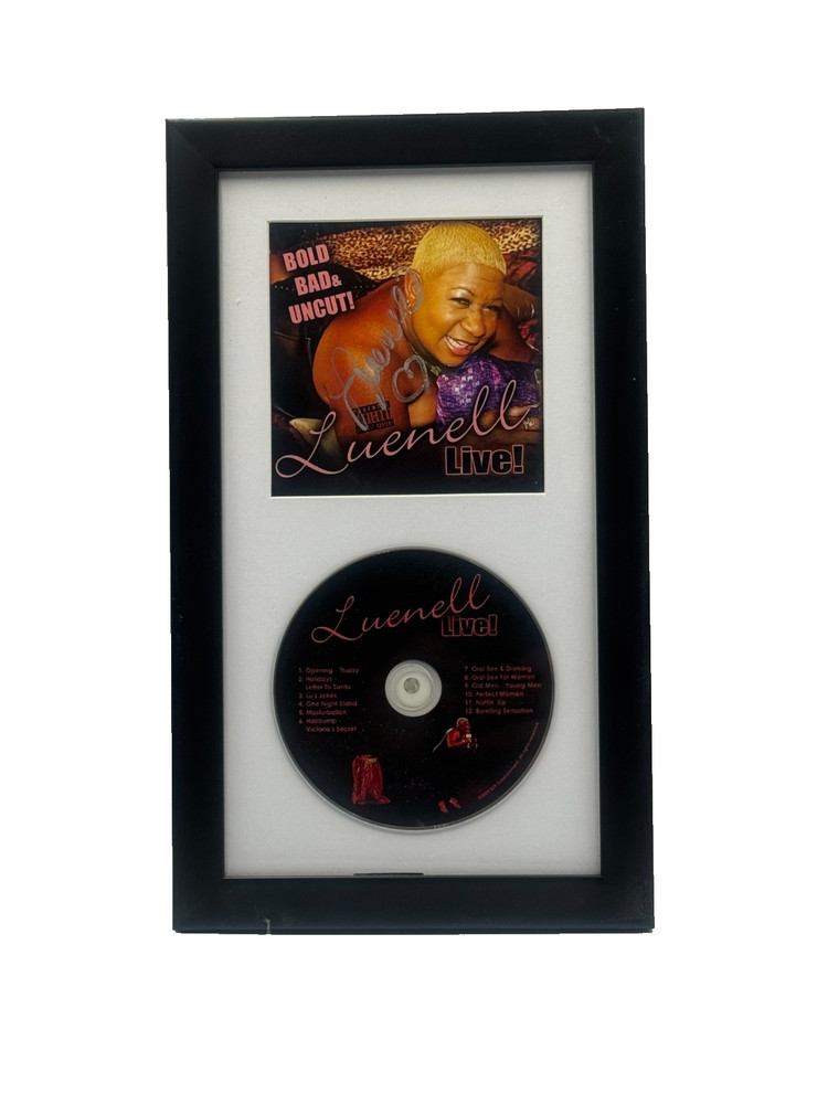 Luenell LIVE! 2009 Signed CD & Cover Framed Comedy Autograph