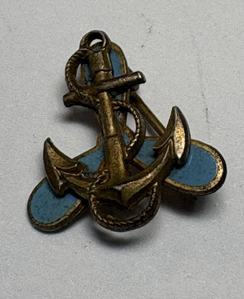 WWII WAVES NAVY Hat Pin, Sterling Silver