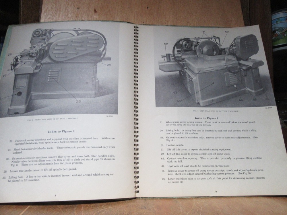 Vtg Norton 10" Type C Cylindrical Grinder Operation Manual