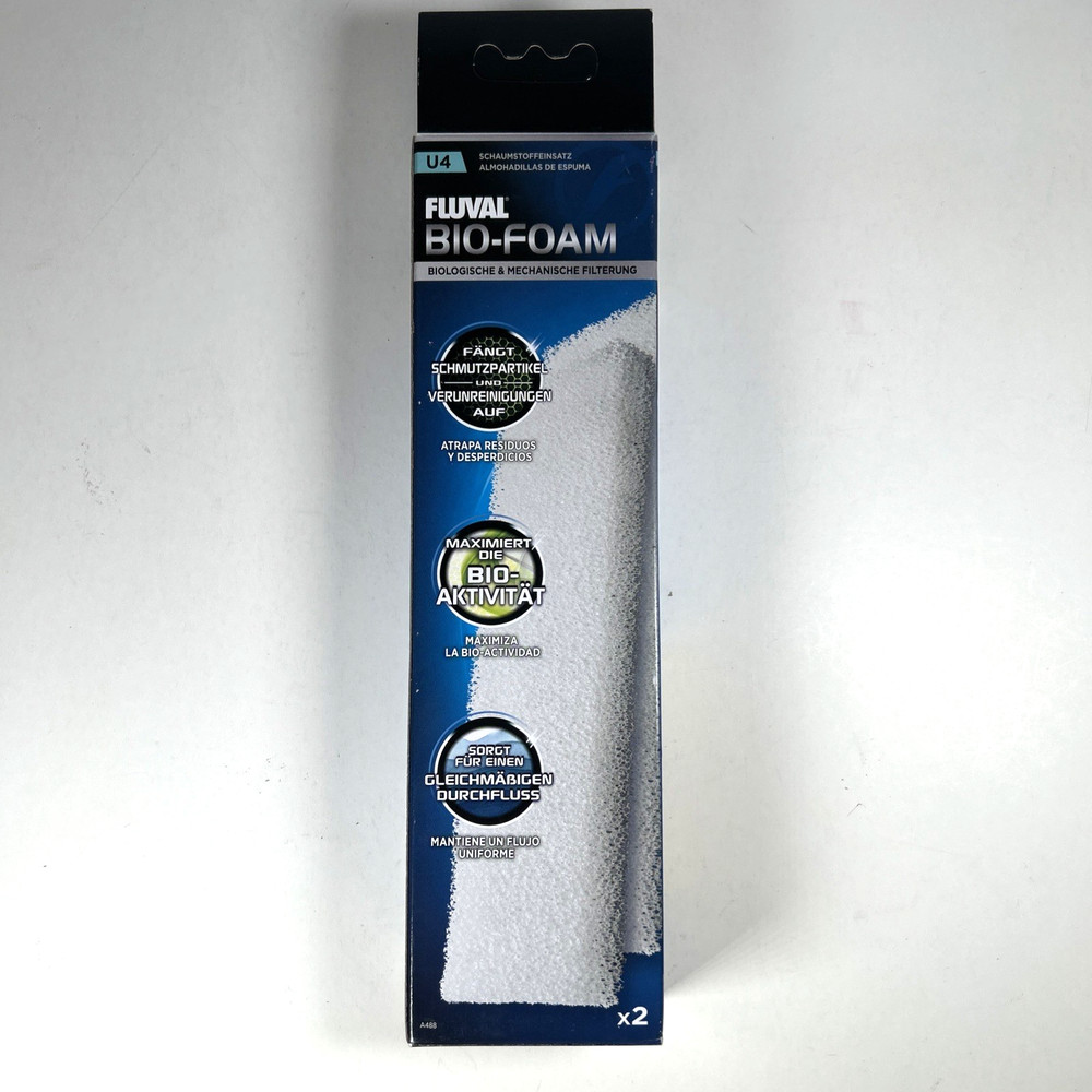 Fluval U4 Bio-Foam Filter Foam Pads (New, Open Box)