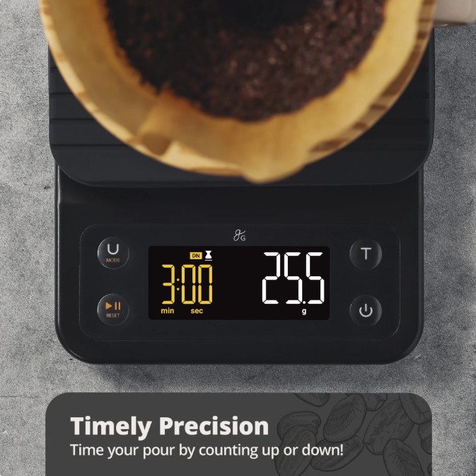 Coffee - Kitchen Digital Scale with Timer Small, Espresso , Food Scale