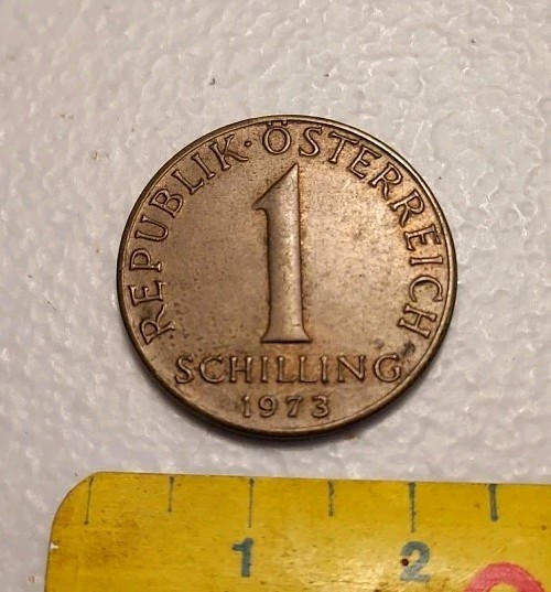 1973 Austria 1 Schilling Coin
