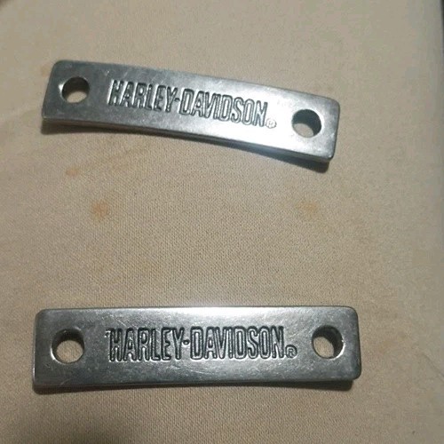 Vintage Harley Davidson Boot Badges