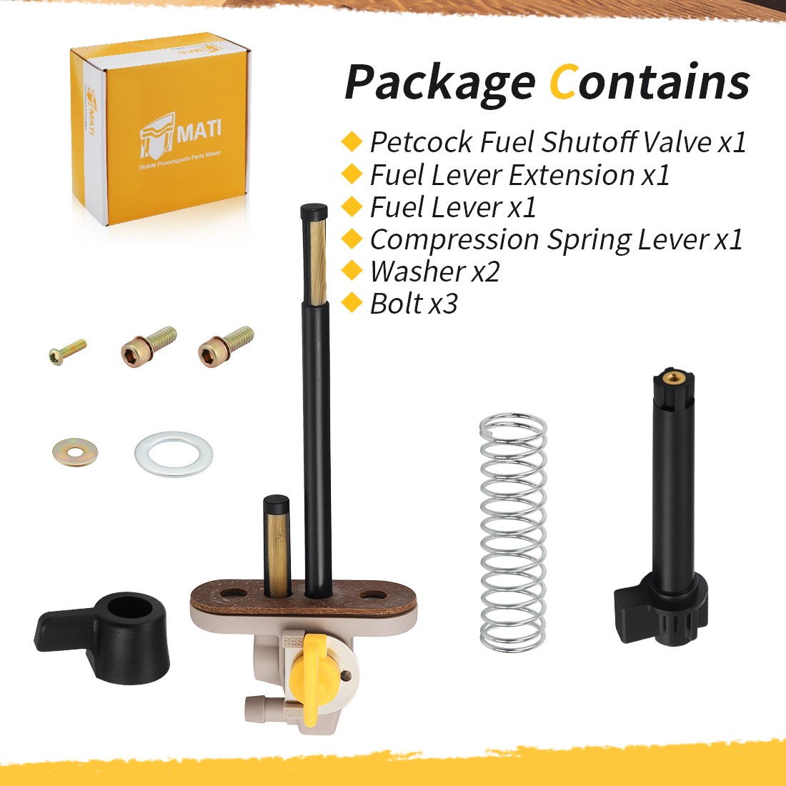 Petcock Fuel Shutoff Valve 7052190 for Polaris Big Boss 500 6x6 1998-1999