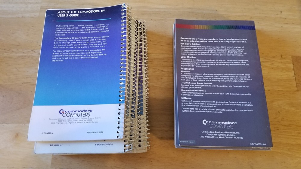 COMMODORE 64 User's Guide + 1541 Disk Drive User's Guide
