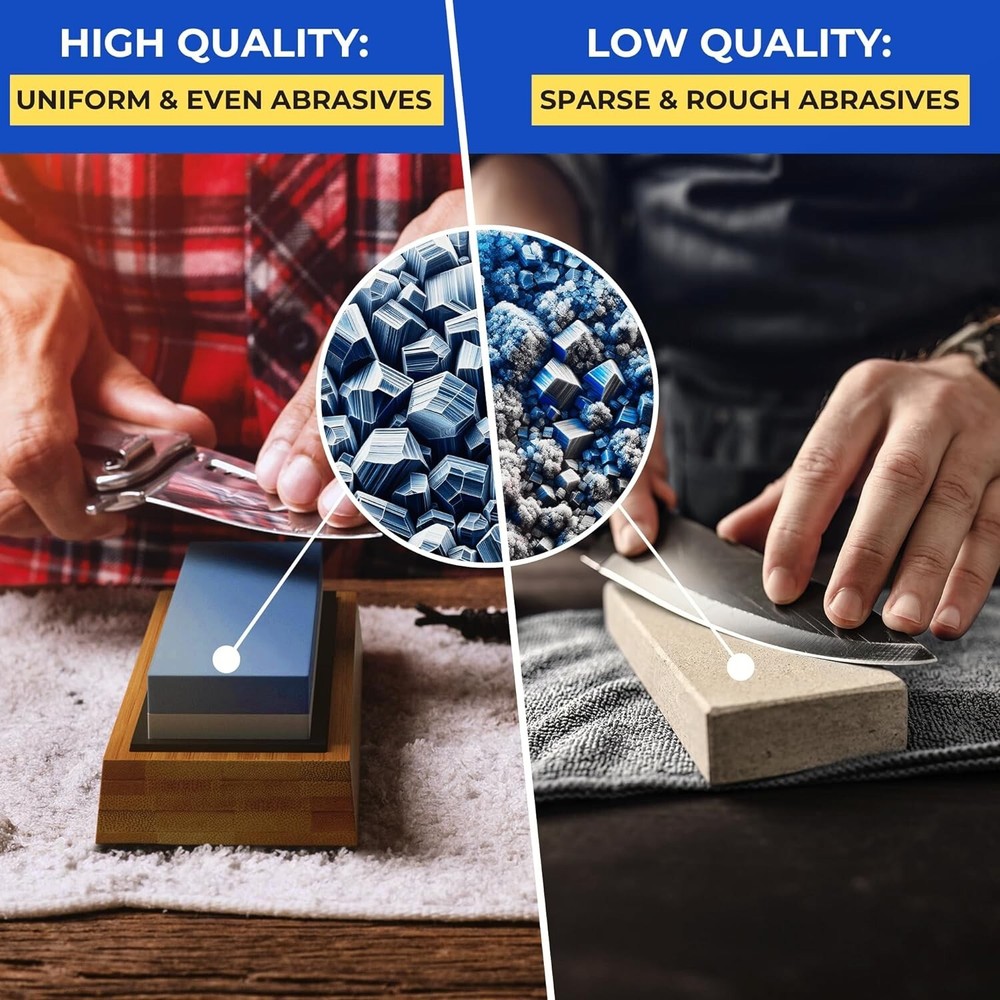 Premium Whetstone Knife Sharpening Stone 2 Side Grit