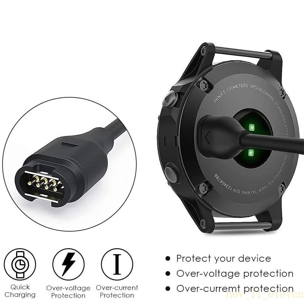For Garmin Instinct Charger Replacement Charging Cable Cord USB US
