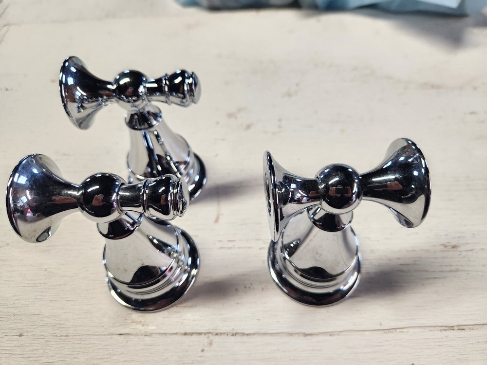 bathroom accessories 3 Polished Chrome Mounts