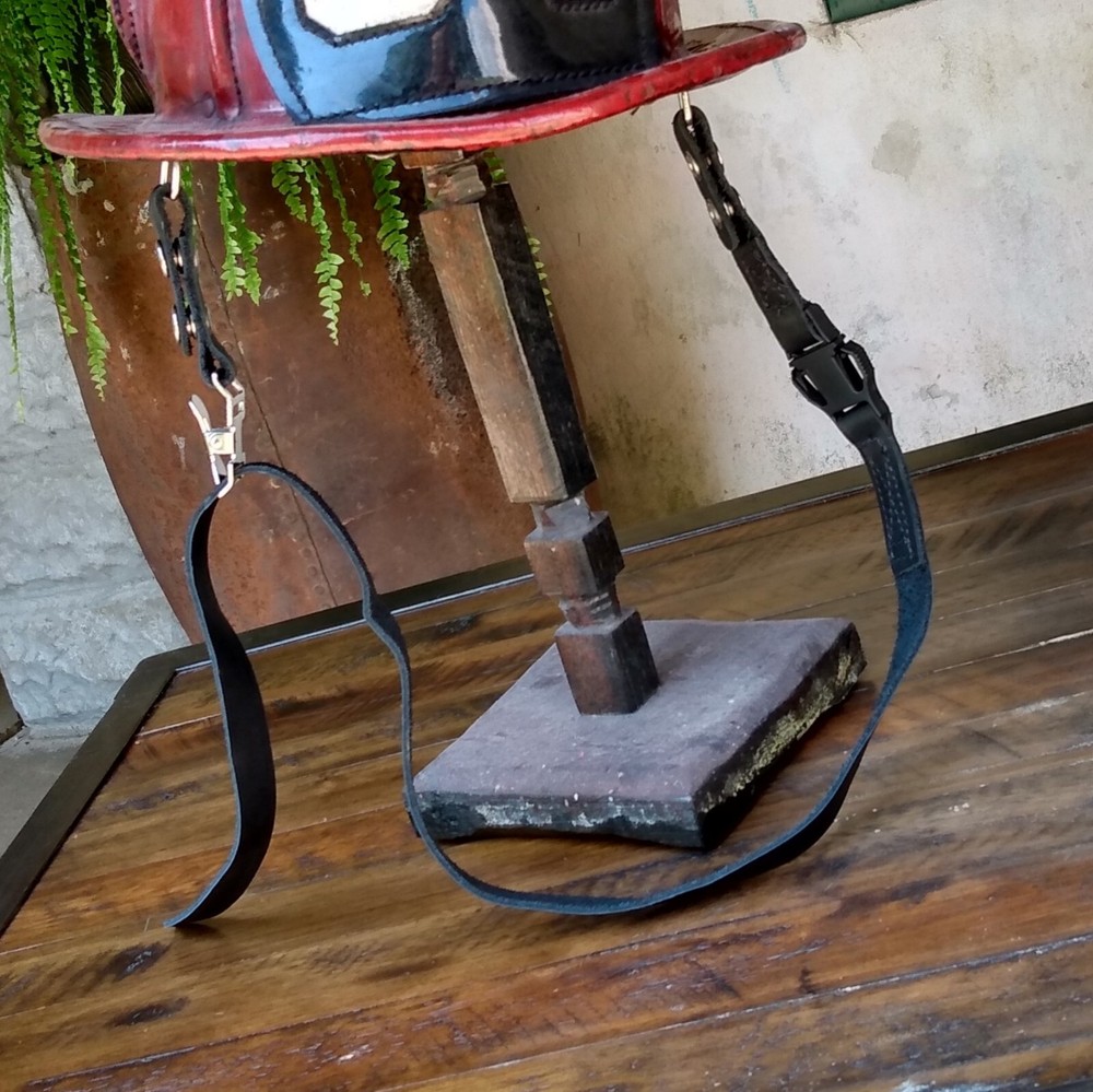 Leather Fire Helmet Chinstrap