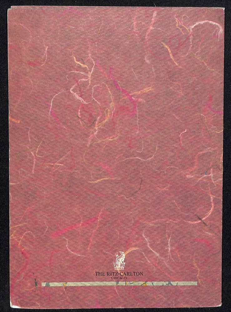 c1990's-2000 Ritz-Carlton Chicago Dining Room Menu Folder (No Menu)