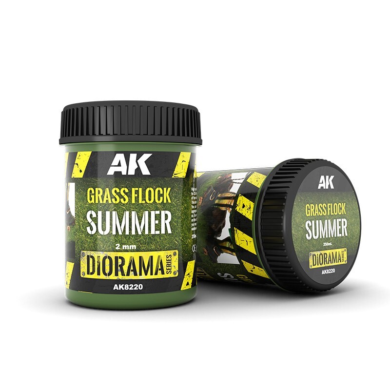 AK Interactive Grass Flock 2mm SUMMER