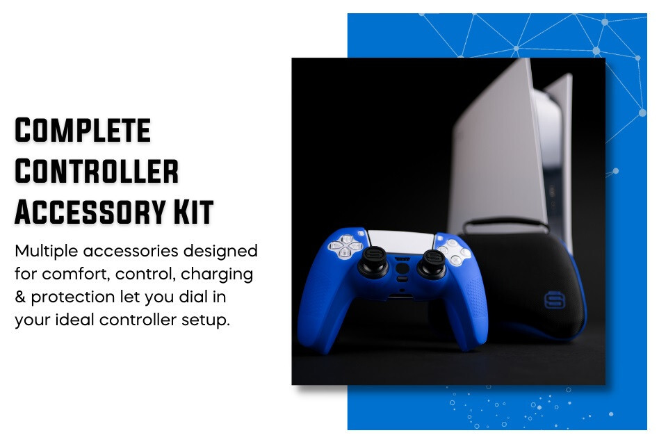 SURGE GAMING [ Starter Pack ] 11-Piece Complete Controller Accessory Kit (PS5)
