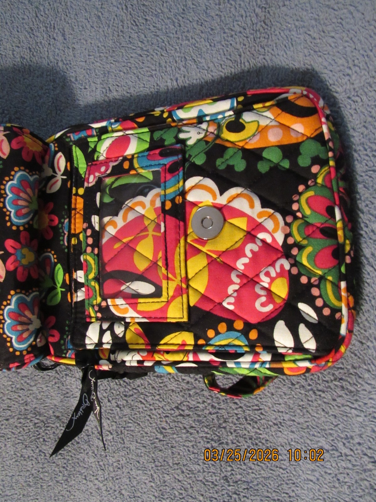 Disney Parks Vera Bradley Mini Hipster Midnight Mickey Mouse Crossbody New