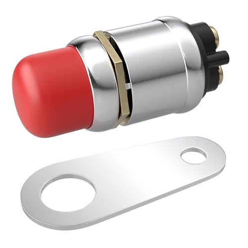 Push Button Starter Switch 12V 50A, Waterproof Momentary Start Switch for red-1
