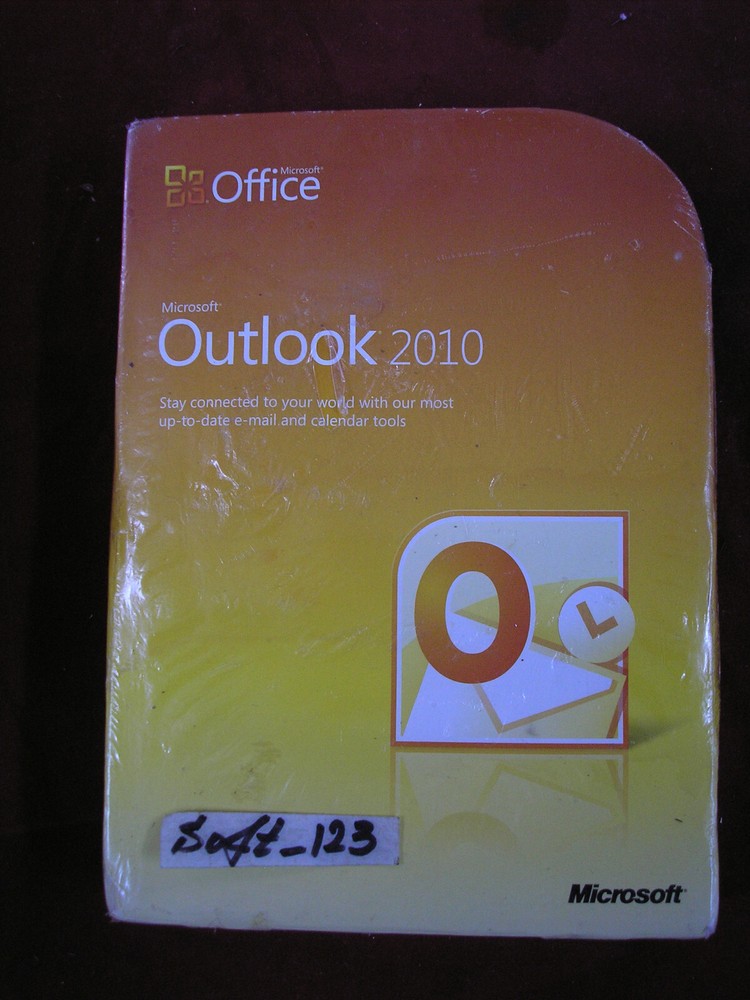 Microsoft Office Outlook 2010 Licensed For 2 PCs Full Retail Version=SEALED BOX=