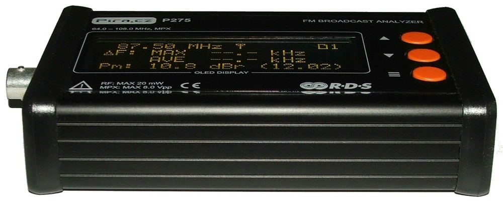 PIRA P275 FM Broadcast Analyzer Modulation Meter RDS Decoder