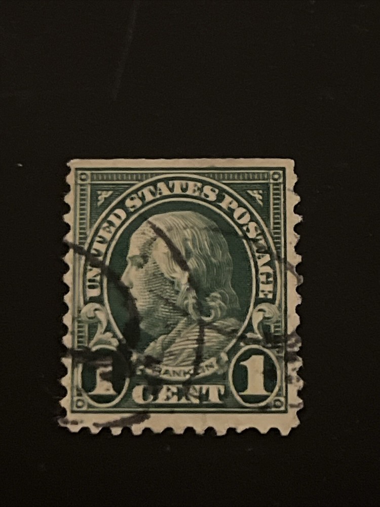 Rare Green Ben Franklin 1 Cent Stamp E1