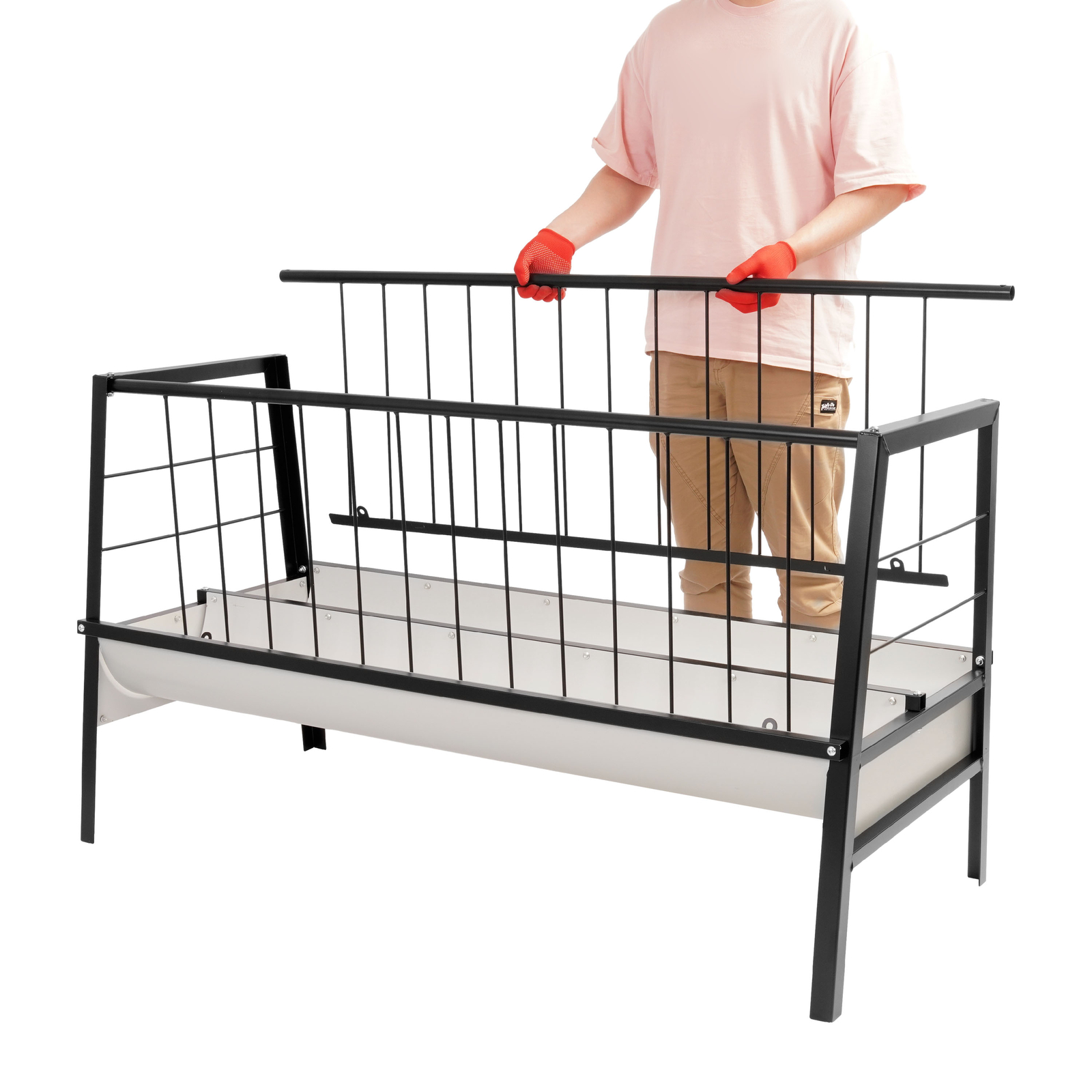 Heavy Duty Deeper Pasture Hay Feeder For Goats Sheep Miniature Horses 59" * 26"