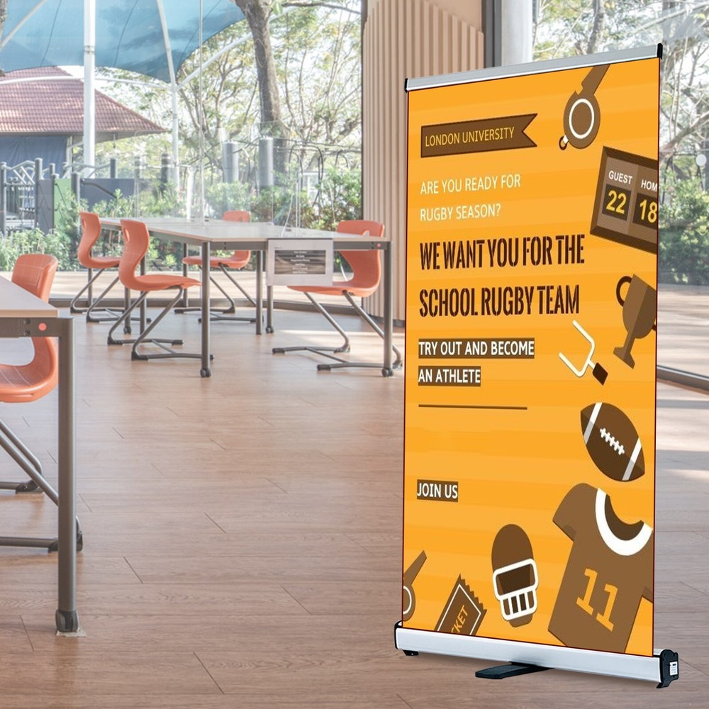 24"x80" Standard Retractable Roll Up Banner Stand Pull Up Display (Stand ONLY)