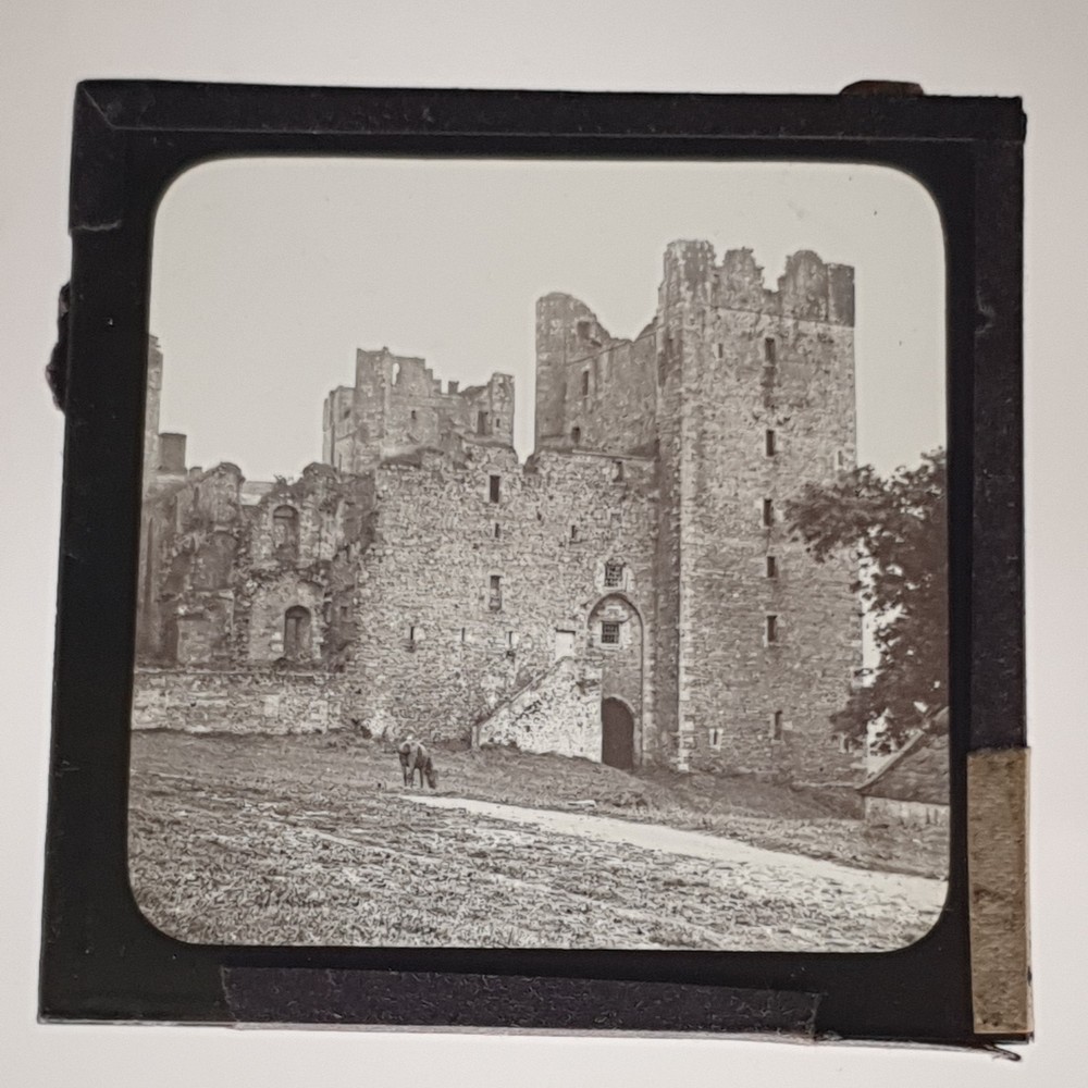 Magic Lantern Glass Slide Collectable Castle