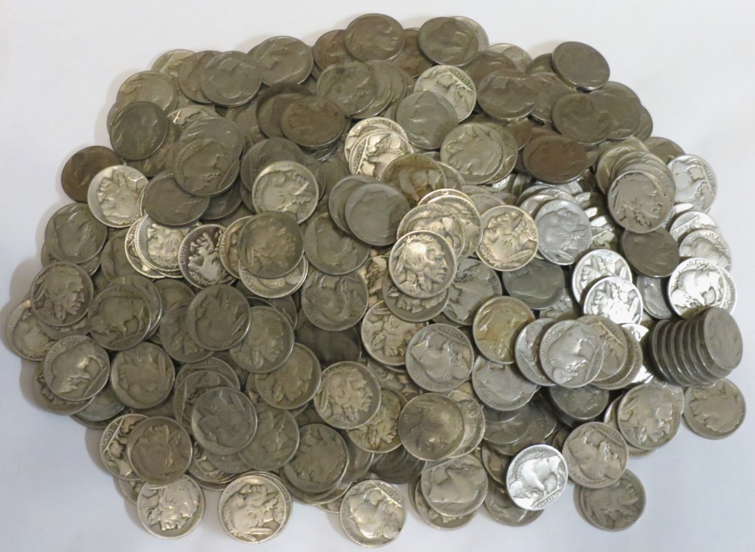 500 Buffalo Nickels Bulk Lot P Mint Only Part Date to Strong Part Date 5c Coins
