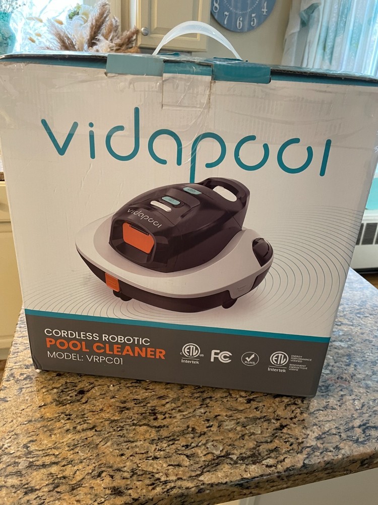 Vidapool Cordless Robotic Pool Cleaner, Portable Pool Vacuum VRPC01