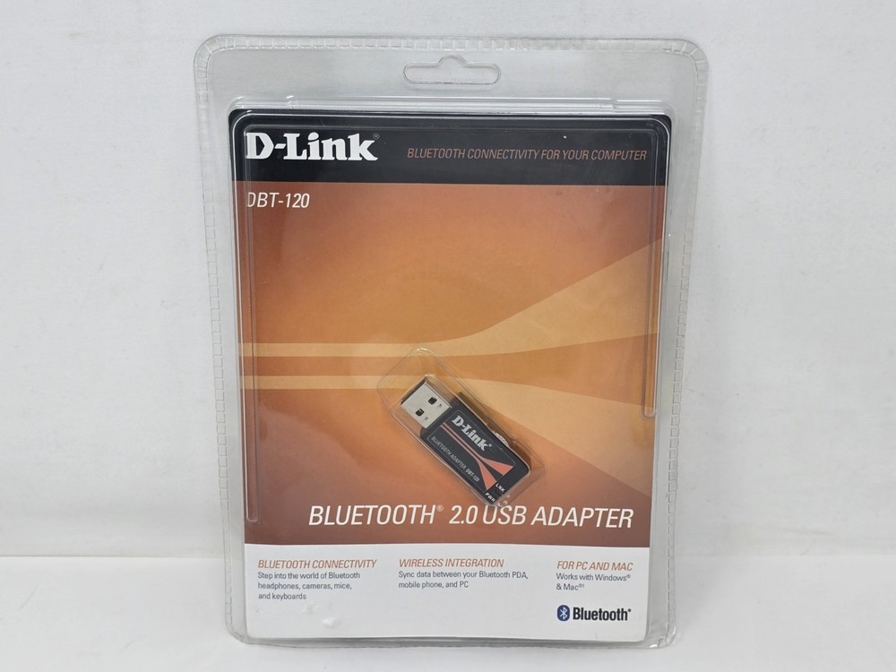 D-Link DBT-120 Bluetooth 2.0 USB Adapter - New & Sealed
