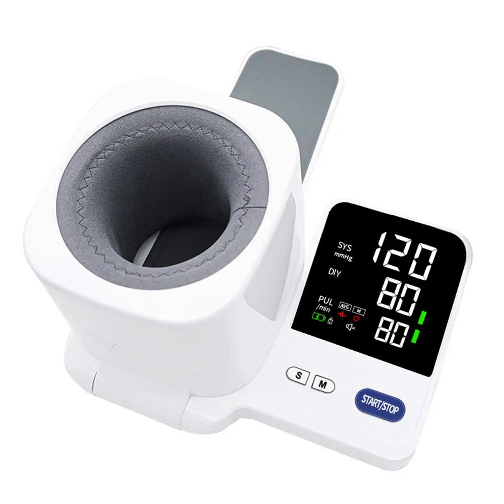 Electronic Upper Arm Blood Pressure Monitor - Home Use - Large Cuff Included