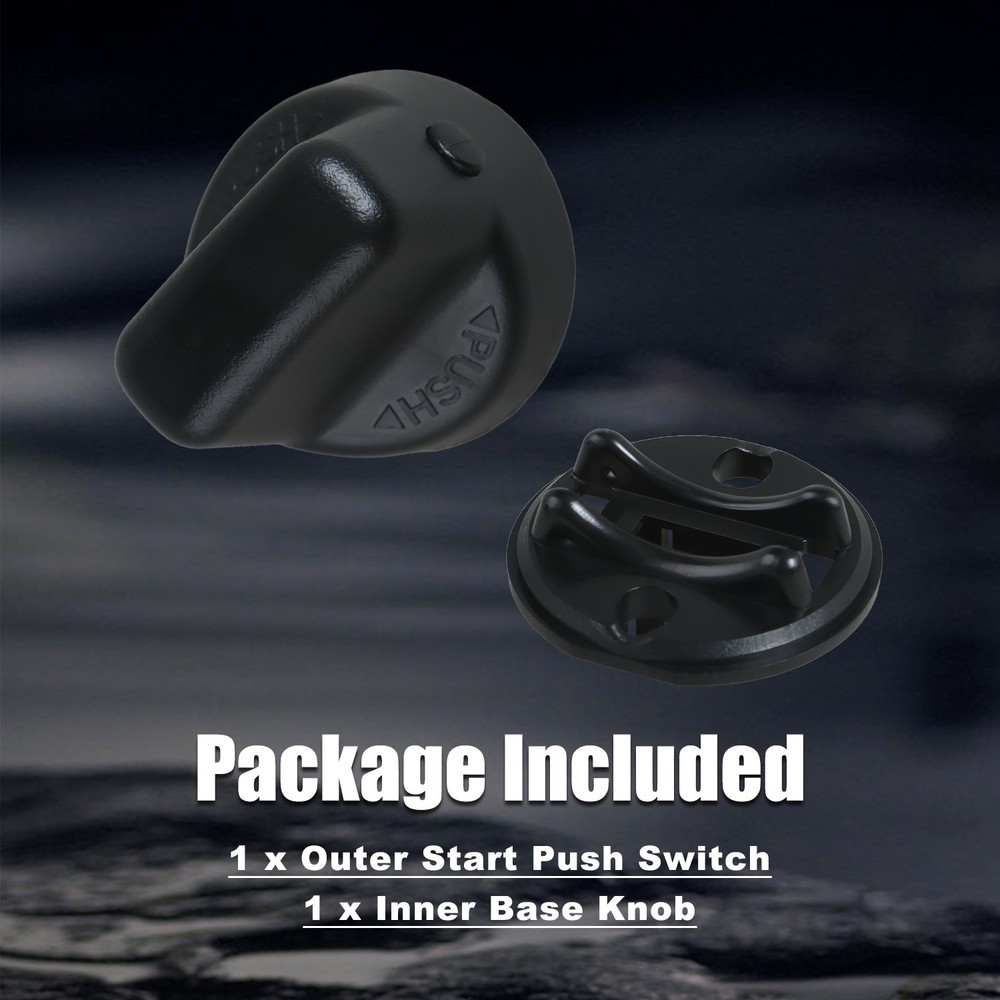 Keyless Ignition Start Switch Knob Cap & Insert for Mitsubishi 2007-13 Outlander