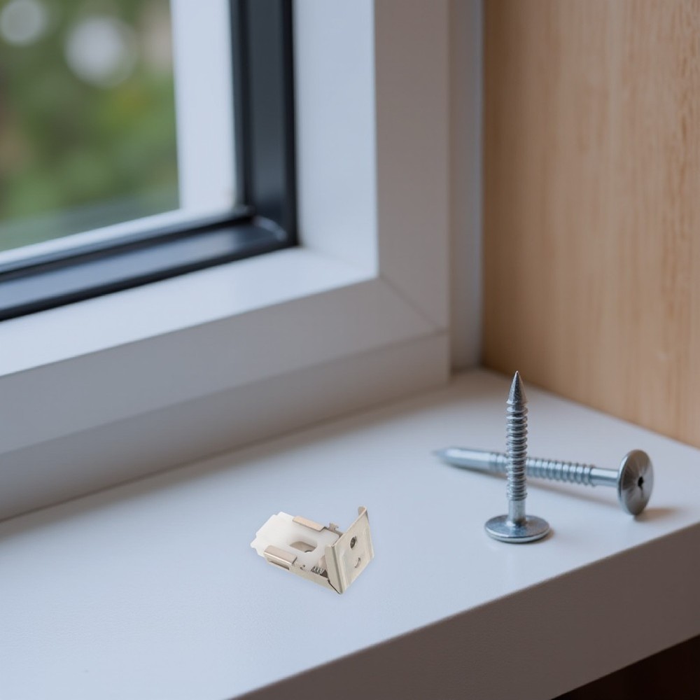 Door Blinds Bottom Bracket Brackets Replacement Curtain Installation