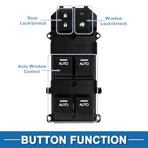 Car Power Window Switch No.35750TP5H21 Front Left Driver Side Window Control