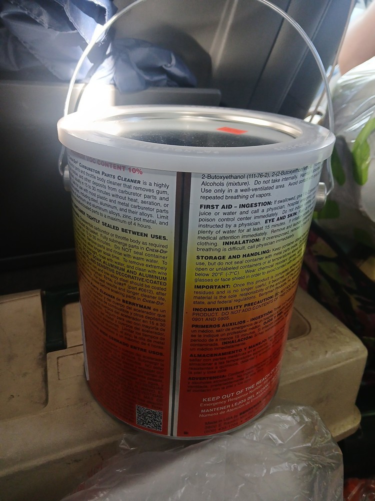 Berryman Chemdip Carburetor Part Cleaner