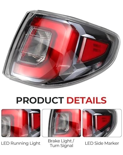 Passenger Side Tail Light Assembly | Compatible with 2013-2016 GMC Acadia &