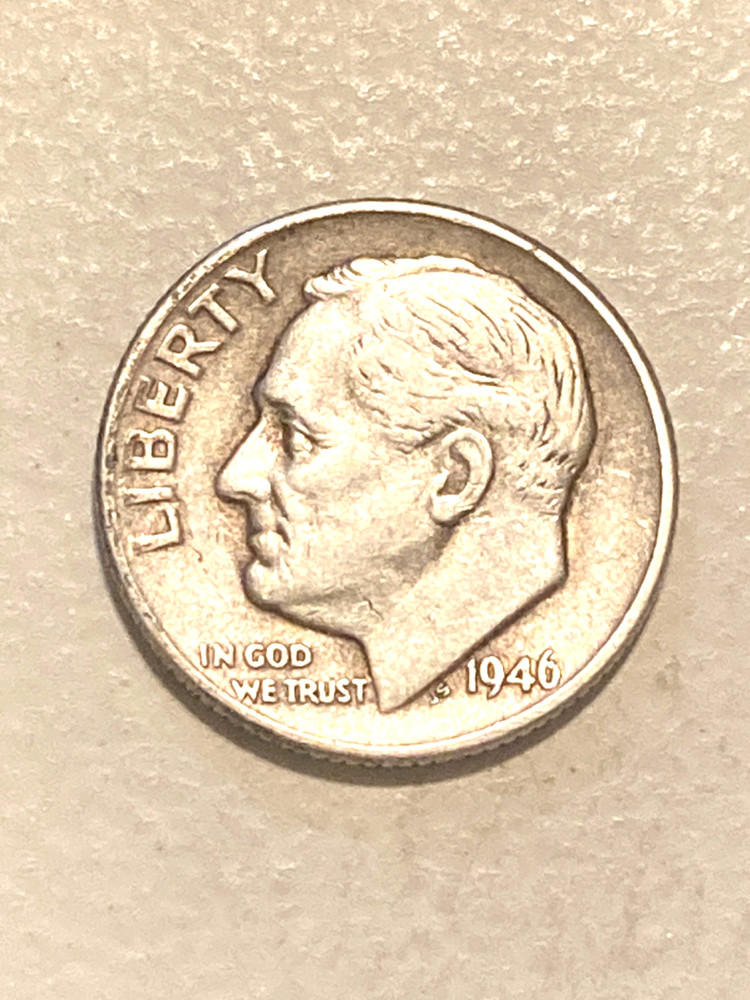 1946 Silver Roosevelt Dime Nice