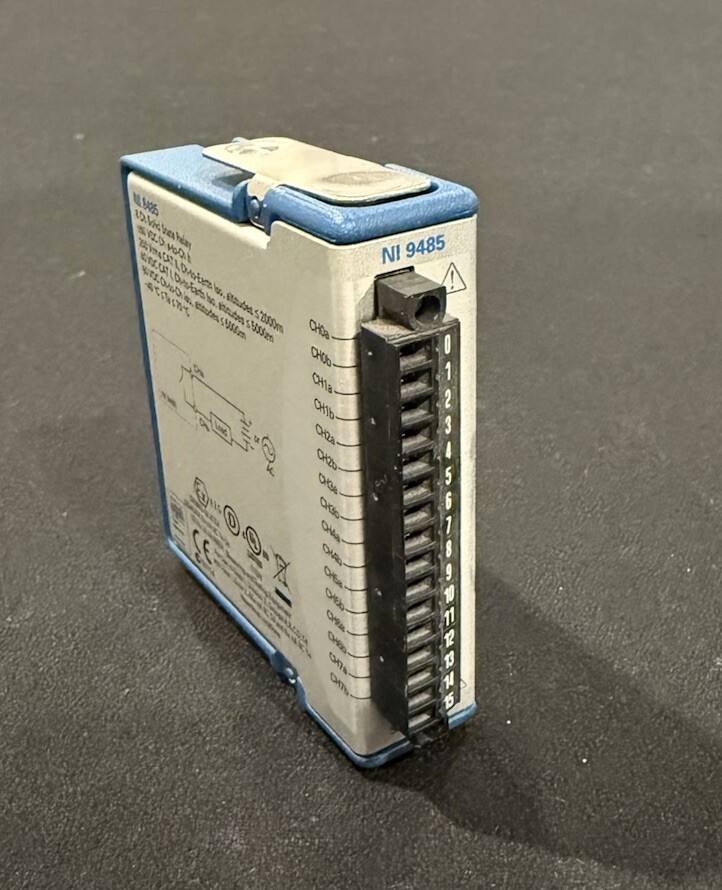 NI 9485 C-Series Module. 8 CH, Solid State Relay Switch Module. 60VDC/30Vrms