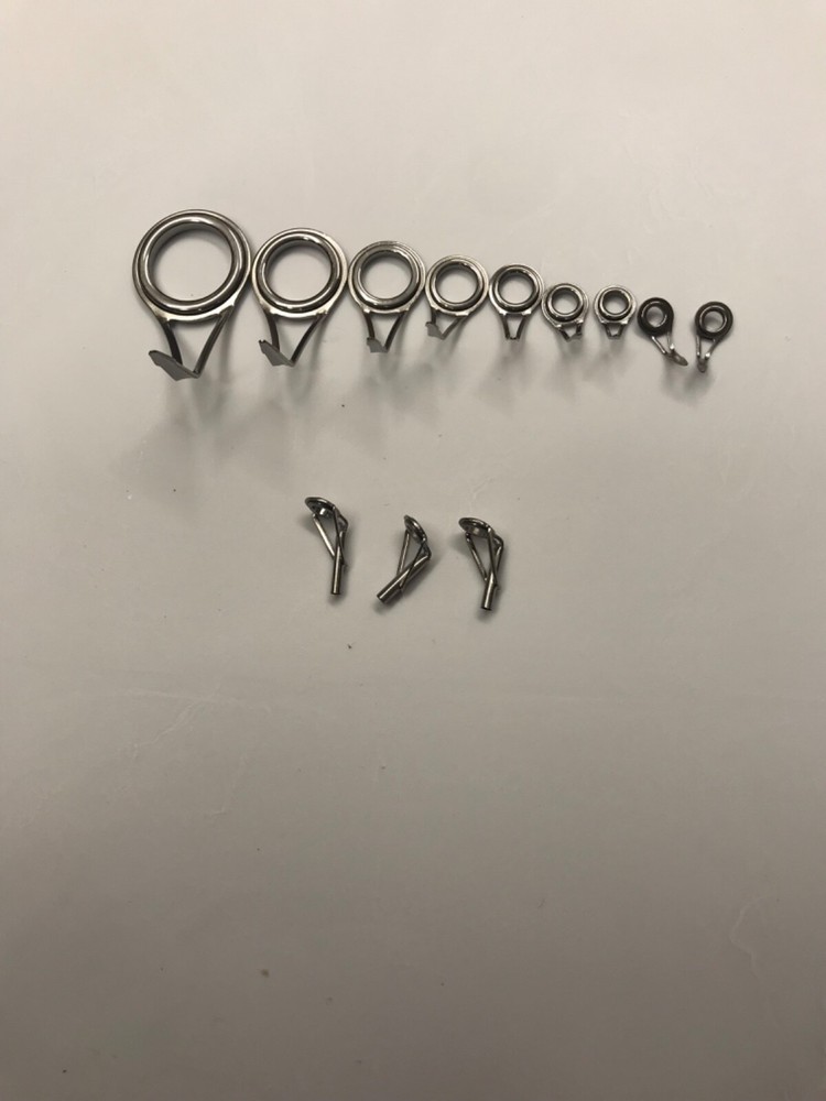 Silver ring 12pc. Spinning guide set. Single foot.